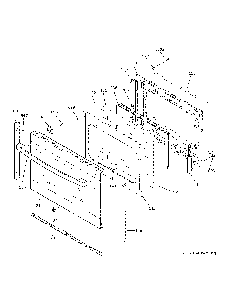 Lower Door Diagram and Parts List for JBS86SP5SS  General Electric Range