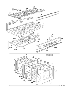 Part Location Diagram of DEL103620 GE Door lock block