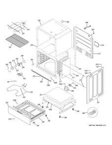 Body Parts Diagram and Parts List for JS645FL3DS  General Electric Range