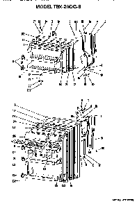 Doors Diagram and Parts List for TBX20DGB  General Electric Refrigerator