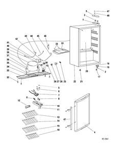 WINE CHILLER Diagram and Parts List for GWS04WASSAC  General Electric Refrigerator