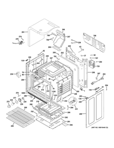 Body Parts Diagram and Parts List for JGB700DEJ3BB  General Electric Range
