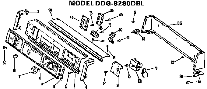 Part Location Diagram of WE4X607 GE THERMOSTAT