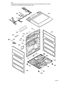 STRUCTURE Diagram and Parts List for GTD65EBMJ1WS  General Electric Dryer