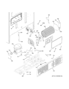 Machine Compartment Diagram and Parts List for GYE22HSKBSS  General Electric Refrigerator