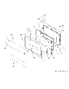 Lower Door Diagram and Parts List for JTD5000EN2ES  General Electric Wall Oven