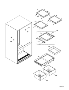 Part Location Diagram of WR01F00398 GE CONDENSER MTG Assembly