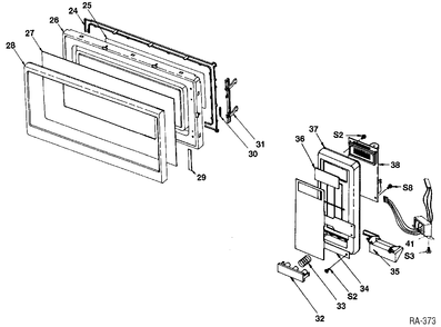 Part Location Diagram of WB1X1244 GE SCREW