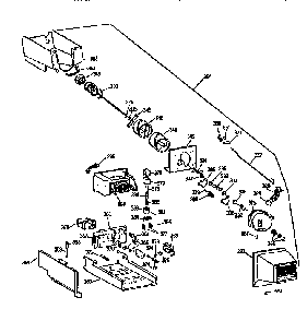 Ice Bucket Asm Diagram and Parts List for TBX25PCSLLA  General Electric Refrigerator