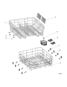 Part Location Diagram of WG04L01797 GE LOWER RACK