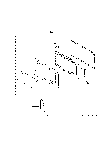 Door Parts Diagram and Parts List for ZEB1227SL4SS  General Electric Microwave
