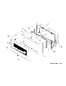 Lower Door Diagram and Parts List for PTS9200SN2SS  General Electric Wall Oven