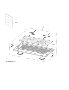 Hood Parts Diagram and Parts List for JVC3300J1SA  General Electric Range Hood
