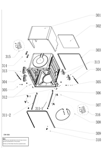 Part Location Diagram of WG04L04463 GE RACK SLIDE LEFT
