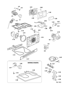 Part Location Diagram of DEL07306202 GE .2 Control lamp cover (Red)