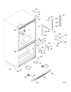 MISCELLANEOUS PARTS Diagram and Parts List for PDRF0MBYCRBB  General Electric Refrigerator