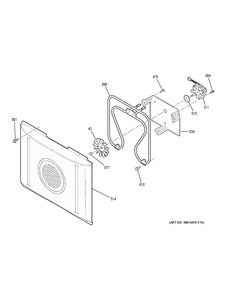 CONVECTION FAN Diagram and Parts List for PB930SL1SS  General Electric Range