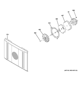 CONVECTION FAN Diagram and Parts List for ZGP304LR4SS  General Electric Range
