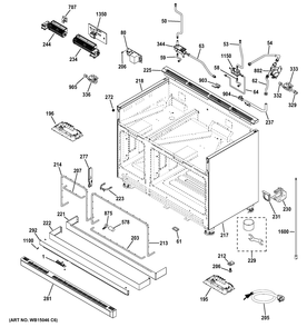 BODY PARTS Diagram and Parts List for ZGP486LDR4SS  General Electric Range