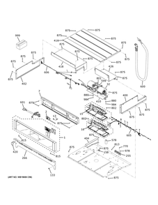 Control Panel Diagram and Parts List for CTD70DP2N4S1  General Electric Wall Oven
