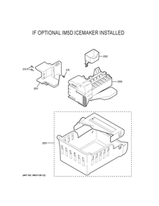 OPTIONAL ACCESSORIES Diagram and Parts List for PYD22KSLCSS  General Electric Refrigerator
