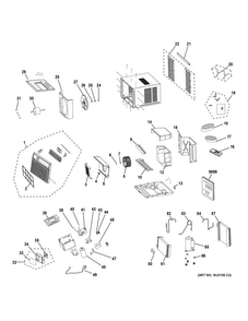 Part Location Diagram of WJ20X20606 GE CAPACITOR