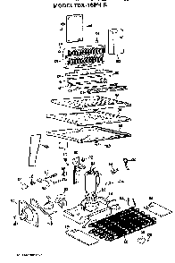 Unit Parts Diagram and Parts List for TBX18PHB  General Electric Refrigerator