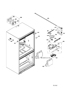 FF FUNCTIONAL PARTS Diagram and Parts List for PFSS0MFZJSS  General Electric Refrigerator