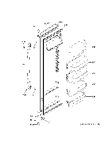 Fresh food door Diagram and Parts List for GSS25GGHRCWW  General Electric Refrigerator