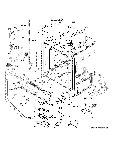 Body Parts Diagram and Parts List for CDT845M5N8S5  General Electric Dishwasher