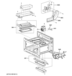 Insulator Parts Diagram and Parts List for PSB9240SF3SS  General Electric Microwave
