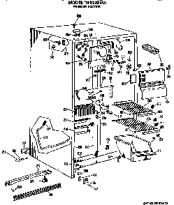 Part Location Diagram of WR14X406 GE Front Crisper Seal