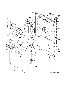 Escutcheon And Door Assembly Diagram and Parts List for PDP755SYR8FS  General Electric Dishwasher