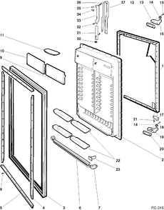 Part Location Diagram of WR3M436 GE NO LONGER AVAILABLE