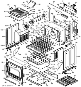 Body Parts Diagram and Parts List for PGS920SEF4SS  General Electric Range