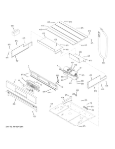Control Panel Diagram and Parts List for JCT3000SF4SS  General Electric Wall Oven