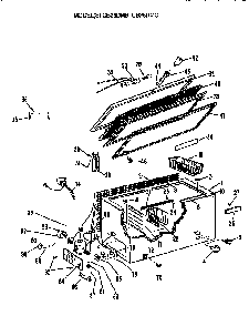 Freezer Diagram and Parts List for CB26DMC  General Electric Freezer