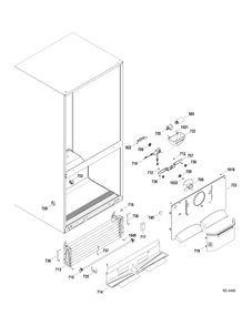 FZ SECTION Diagram and Parts List for GBRS0HBXFRSS  General Electric Refrigerator