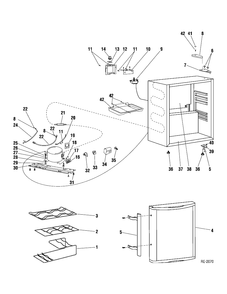 WINE CHILLER Diagram and Parts List for GWS02FBSSAC  General Electric Refrigerator