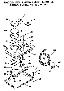 Part Location Diagram of WB1X1299 GE DISCONTINUED