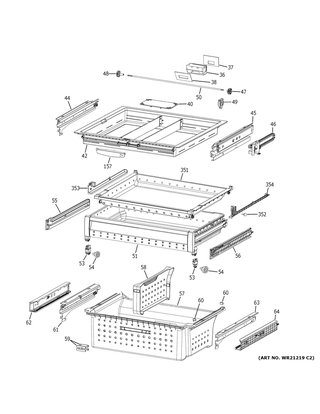 Part Location Diagram of WR02X45725 GE ROLLER