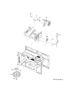 INTERIOR PARTS 2 Diagram and Parts List for JNM3163DJ2WW  General Electric Range