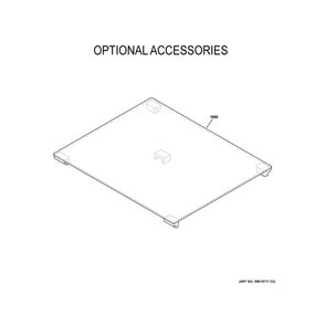 Optional Accessories Diagram and Parts List for PLD621RW2SS  General Electric Range