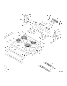 CONTROLS-COOKTOP Diagram and Parts List for MCB787DR1WW  General Electric Range
