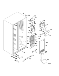 FZ SECTION Diagram and Parts List for PSTW6YGXAGSS  General Electric Refrigerator