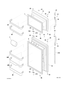 Part Location Diagram of WG03A01971 GE SCREWS E