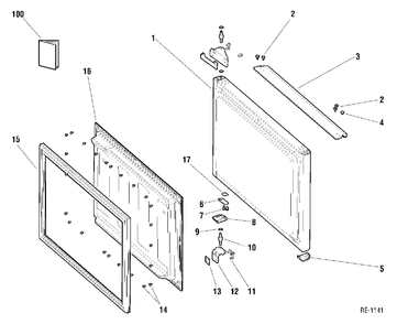 Part Location Diagram of WR1M741 GE NO LONGER AVAILABLE