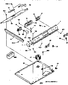Control Panel Diagram and Parts List for JSP39WV2WW  General Electric Range