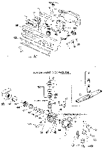 Control Panel And Motor-pump Assembly Diagram and Parts List for GSD500G-01  General Electric Dishwasher