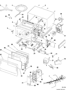 Part Location Diagram of WB24M164 GE SENSOR GAS